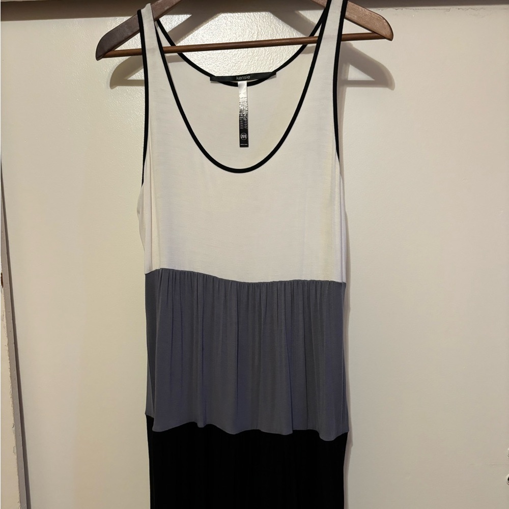 Kensie Color block 3-Tiered Dress, Medium